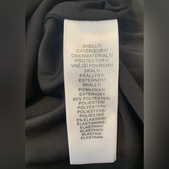 NWT Aidan Mattox Black Asymmetrical Ruffled Gown, One Shoulder Neckline; Size 6 - Picture 11 of 16